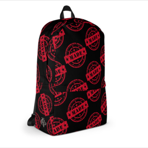 MADE AOP Logo Backpack Black