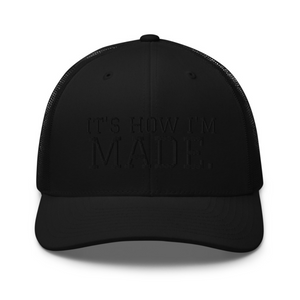 MADE Tagline Black Trucker Cap